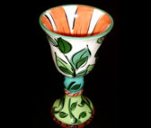7" Kiddush cup - "Flower"