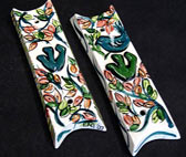 Mezuzzah covers - floral & dove