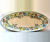 Oval Challah plate