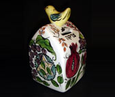 6 1/2" Tzedakah box with bird/doveShabbat Making A Jewish Home