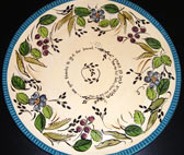 Round Challah plate