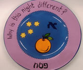 "Why?"   Seder plate